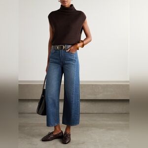 Veronica Beard Ryder High Rise Saddle Ankle, Slight Barrel Size 27 In BANDIT